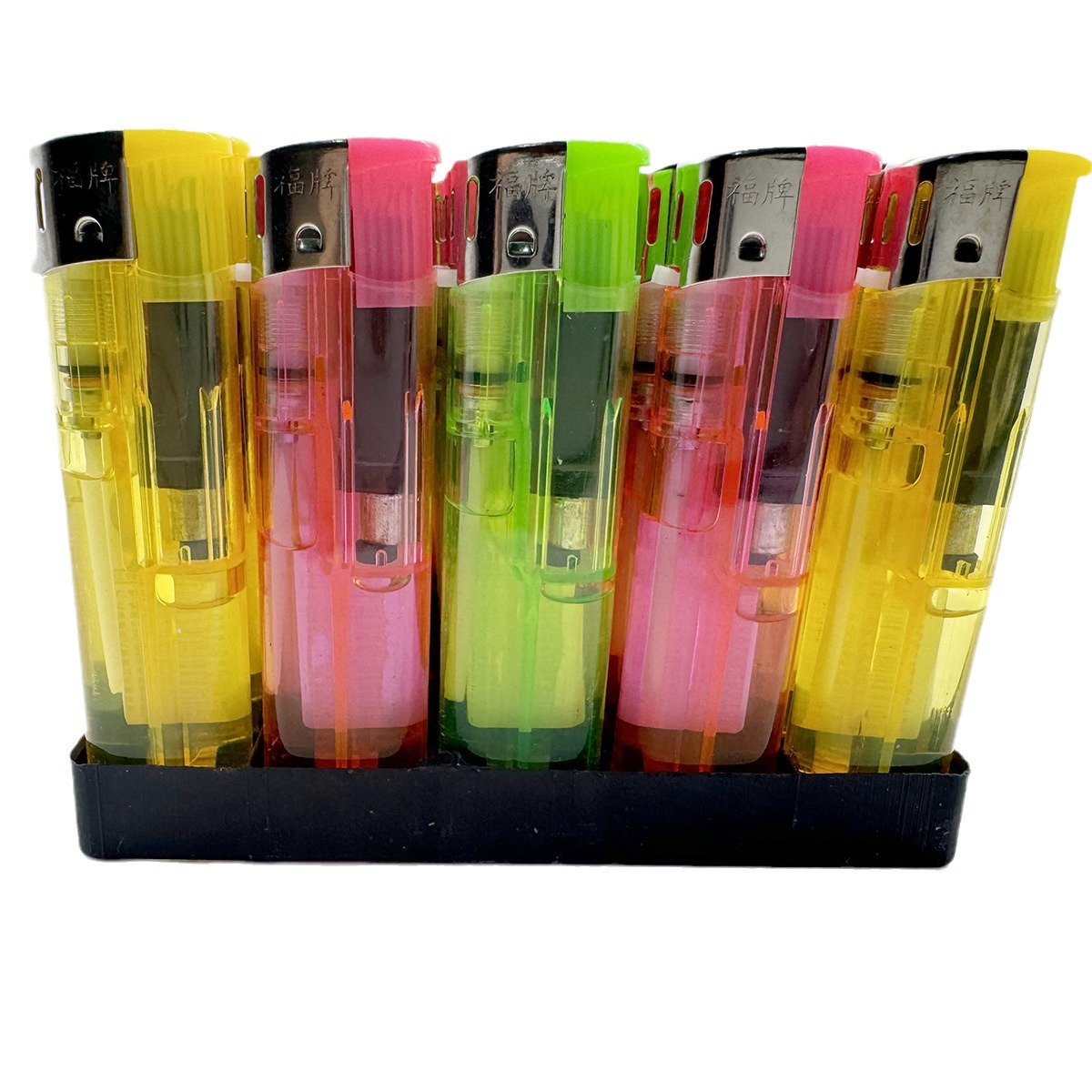 Disposable Lighter Manufacturers Wholesale Hengtu Small Round Machine Lighter Barcode Lighter Printing Advertising Lighter