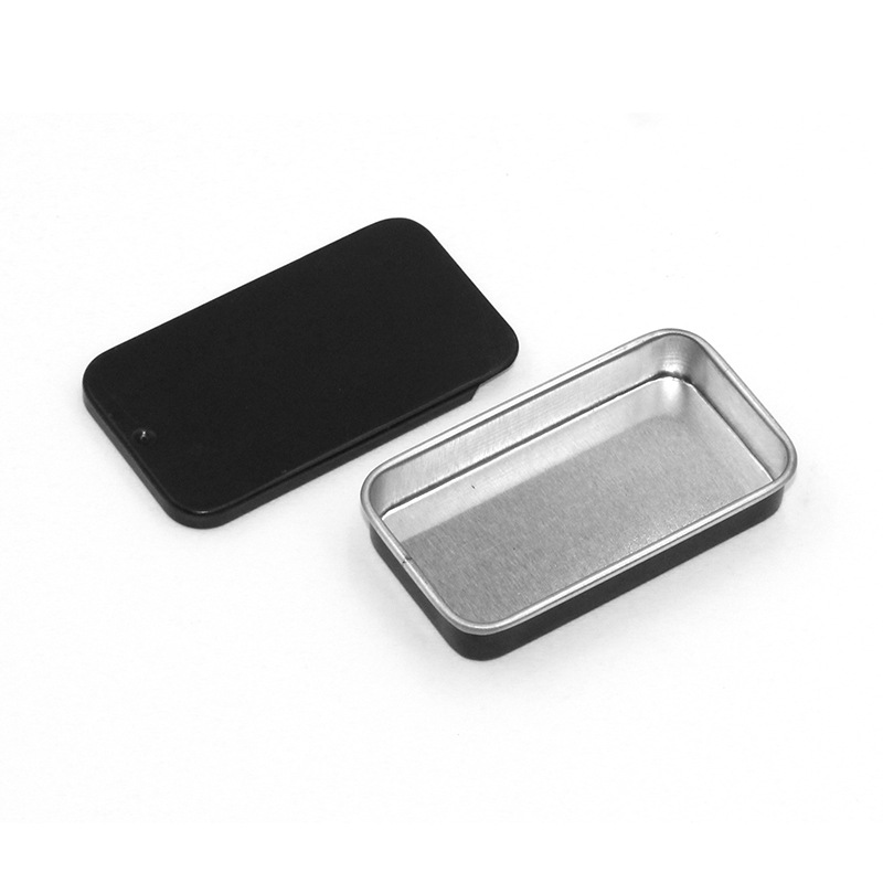 Push-Pull Lid Small Box Portable Solid Balm Small Box Tinplate Box Sliding Lid Push-Pull Box Lipstick Solid Balm Hand