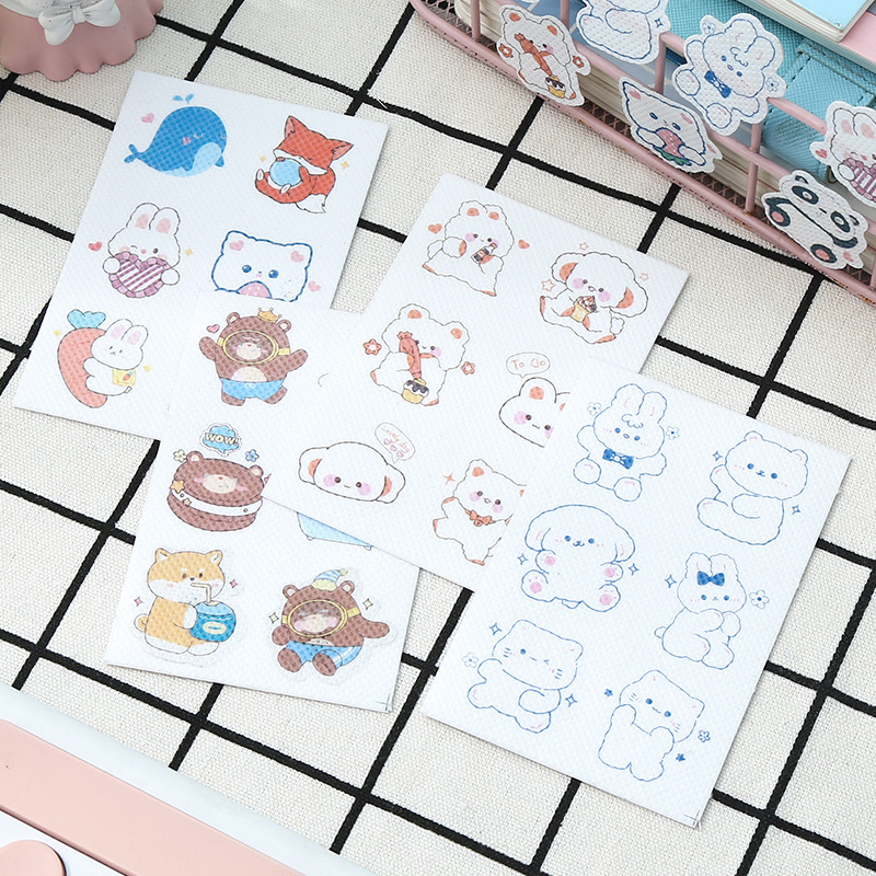 Special-shaped essential oil stickers children's cartoon non-woven outdoor non-mosquito stickers infant adult plants a generation of hair