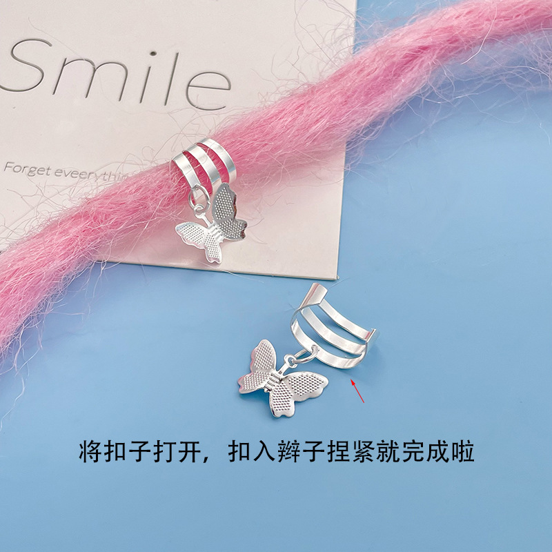 African dirty braid jewelry hair buckle iron accessories diy wig braid hair ring hair accessories buckle hair ring