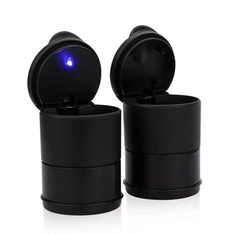 Car ashtray with cover personality with LED light covered car multi-function car ashtray 4S shop ashtray
