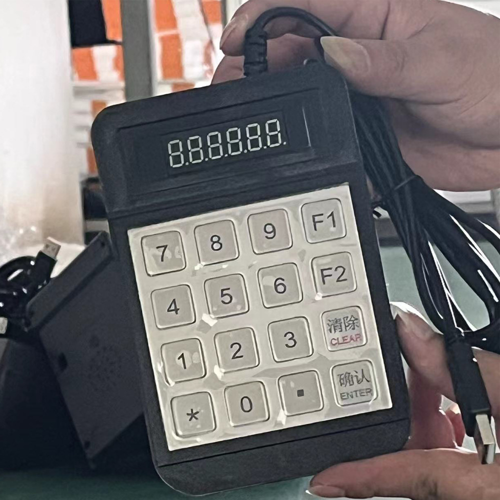 Rs232 with Instruction Metal Keyboard Industrial Platform Automation Human-Machine Interface External Programmable Numeric Keyboard