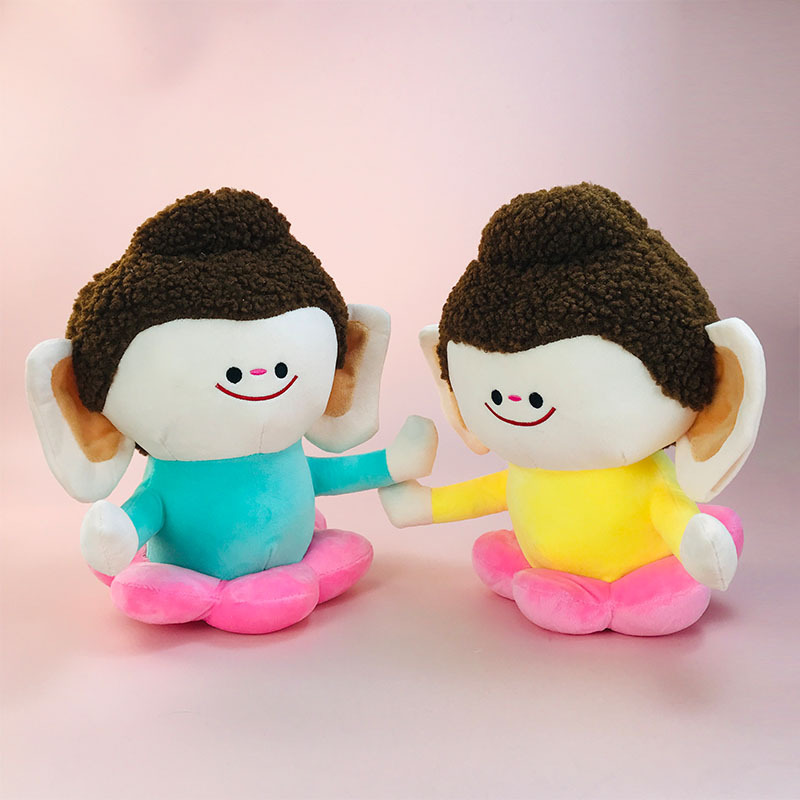 Wen Chuang Souvenir Buddha Little Companion Plush Doll Hits the Palm of Yungang Grottoes Lotus Little Foshan West Datong Doll Ceremony