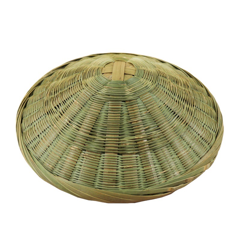 Bamboo Base Lid Handmade Wooden Barrel Bamboo Tube Double-Layer Household Steamer Steamer Rice Steamer Bamboo Woven Bottom Durable