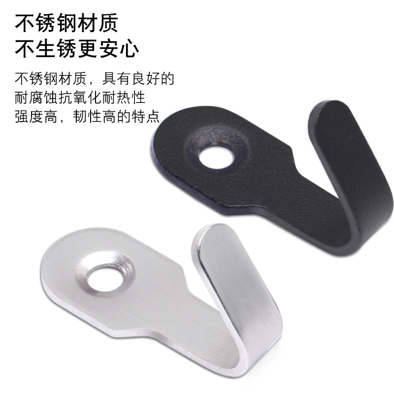 Stainless Steel Single Hook Coat Hook Single Hook Solid Coat Hook Family Hotel Kitchen Bathroom Hook