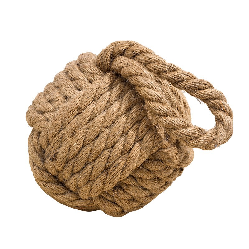 Mediterranean Round Windshield Door Stall Anti-collision Ball Creative Restaurant Bar Decoration Household Cotton and Linen Ball Stall