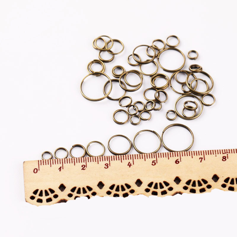 Open Ring Accessories Environmentally Friendly Metal DIY Jewelry Handmade Materials Hanging Buckle Connecting Ring Single Ring Flat Iron Ring Wholesale