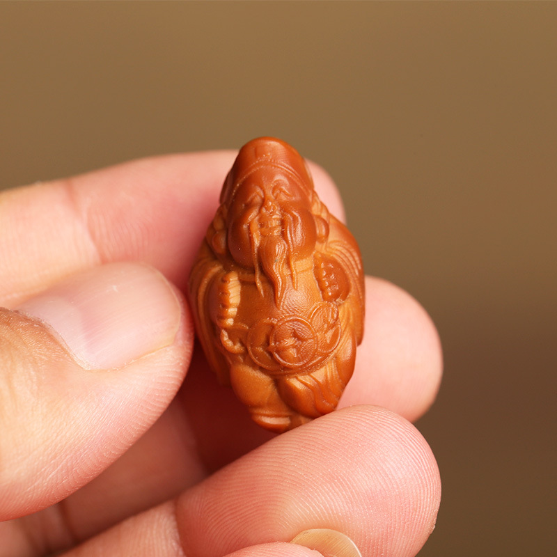 Olive Kernel Carving Wealth God Bracelet Embarrassed Face DIY Accessories Buddha Magic Cabbage Wen Play Pixiu Pendant Jewelry Scattered Beads