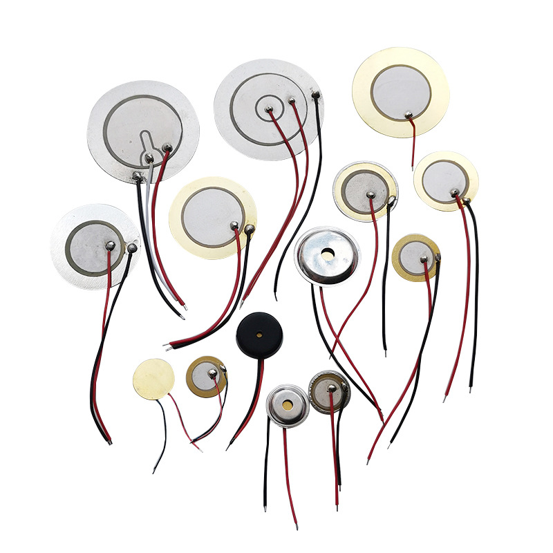 Buzzer plate manufacturer 10 12 15 20 27 35 41 50 customized thickened piezoelectric ceramic sheet aluminum shell welding wire