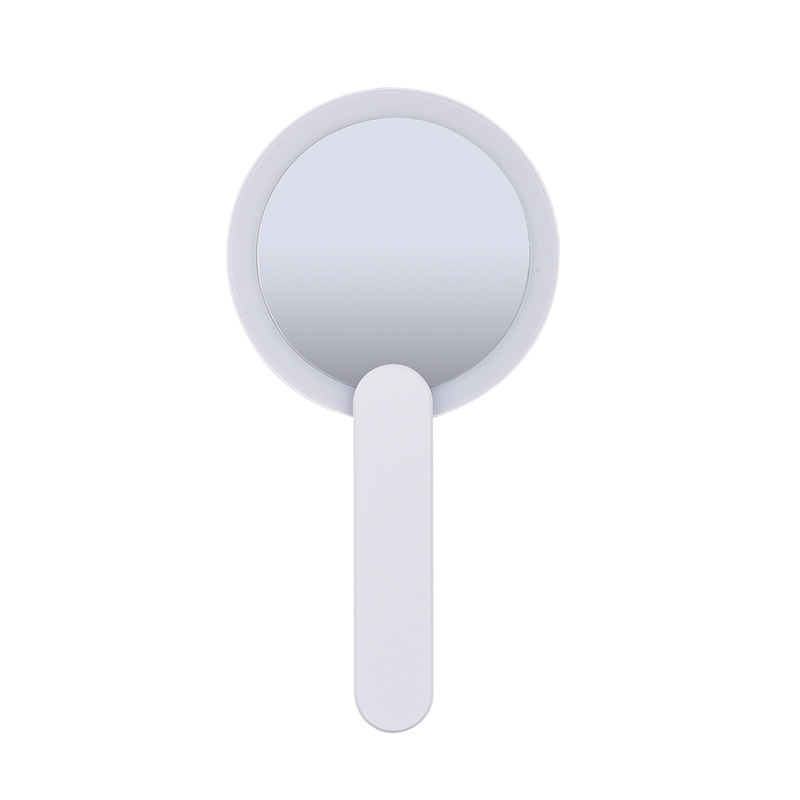 Cross-Border Mini Portable Makeup Mirror Magnetic Switch Mini Makeup Mirror Lamp Manicure Handheld Mirror Manicure Lamp