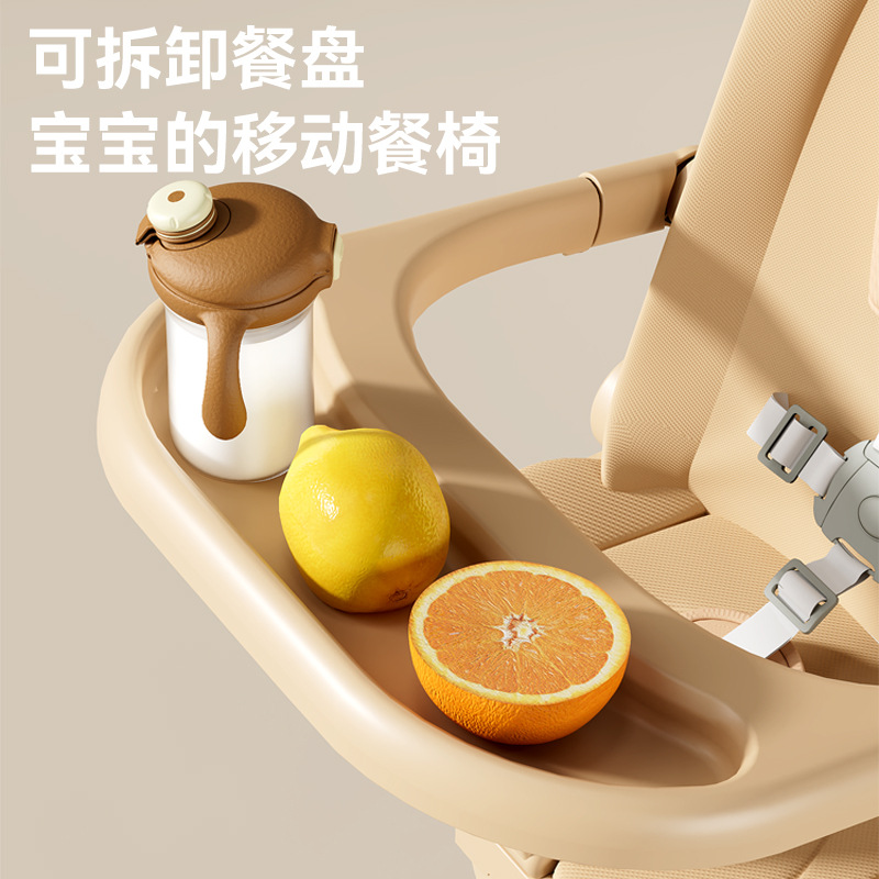 New children's baby walking artifact stroller high landscape stroller one-piece folding stroller can sit and lie down