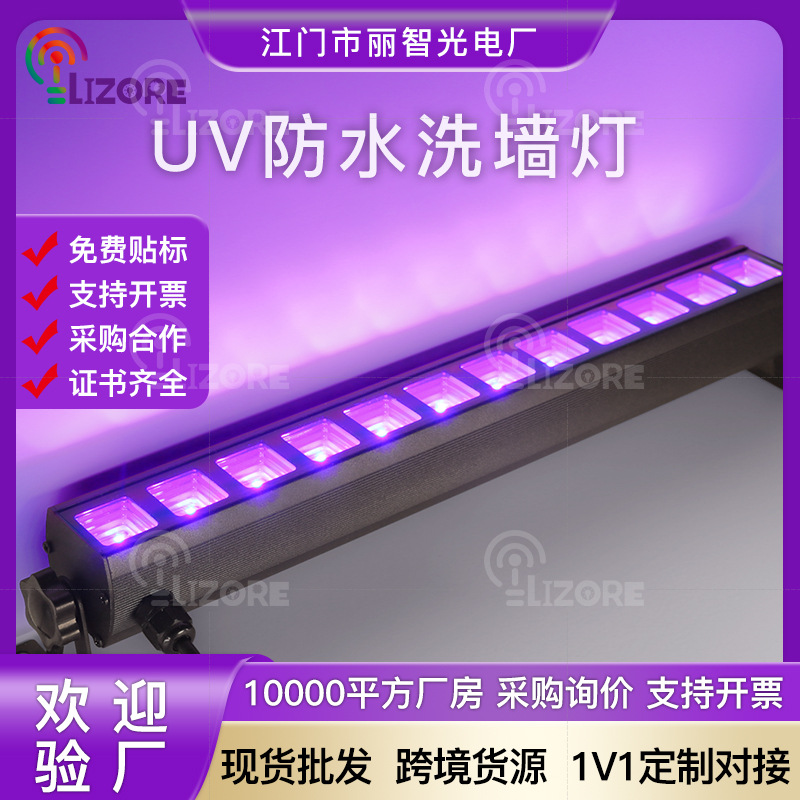 Кросс-граничная LED мойка стен UV фиолетовый свет линия дом с привидениями атмосферное украшение Хэллоуин Рождество светодиодная линия