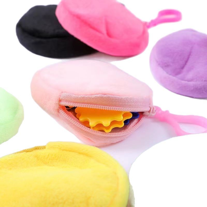 Cute Creative Bookbag Coin Purse Hanging Keychain Bag Pendant Simple Headset Storage Bag Light Board Bag