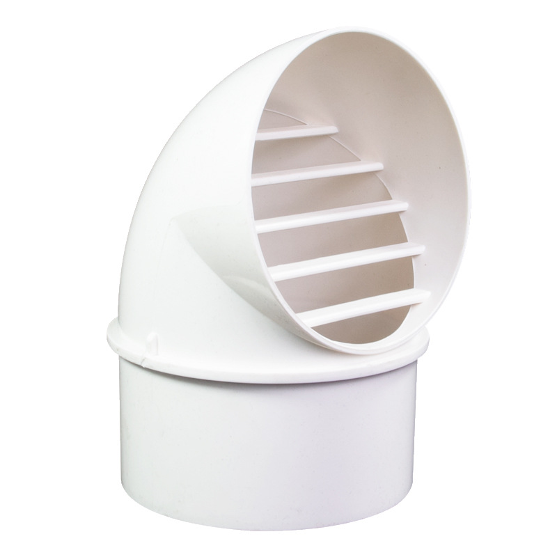 PVC hood integrated vent 110 range hood 160 exterior wall air outlet exhaust rain cover breathable cap plastic