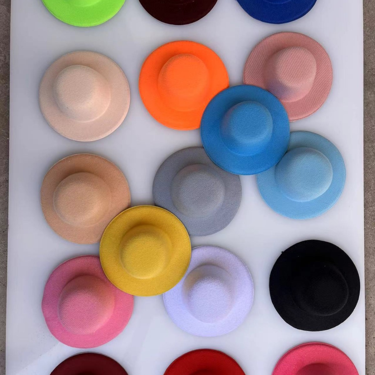 DIY handmade accessories bare cap light hat embryo small hat wholesale hair accessories headdress small hat 4cm round hat