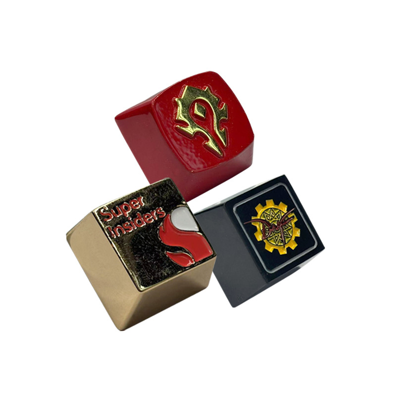 Customized personalized game peripheral zinc alloy keyboard cap machine keyboard replacement metal key cap