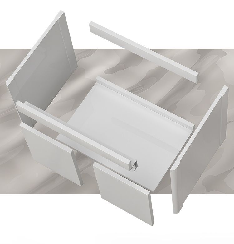 Small-Sized Thickened Waterproof All-Aluminum Honeycomb Bathroom Cabinet with Deep Integrated Ceramic Basin for Balcony Bathroom Washbasin