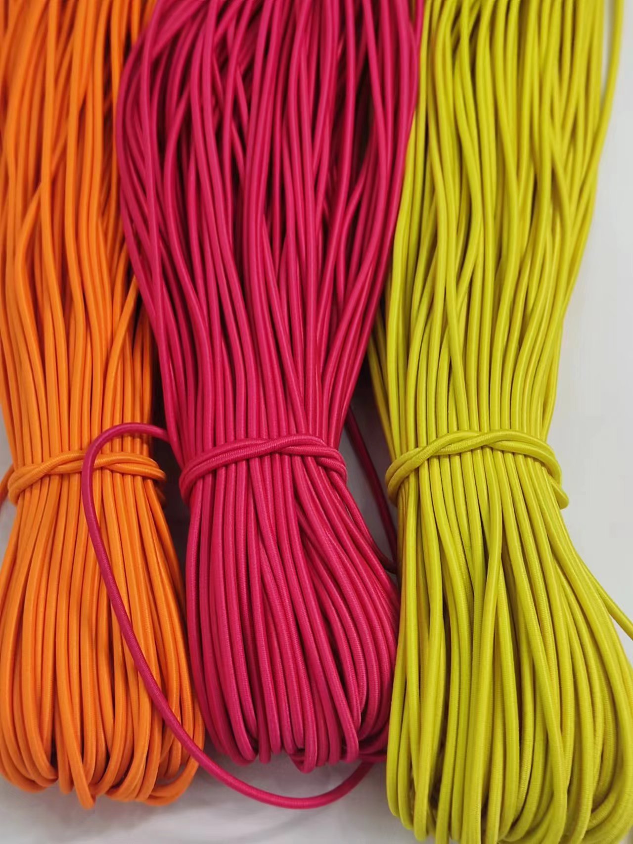 2.5mm round elastic stretch lazy shoelace hat pants elastic cord