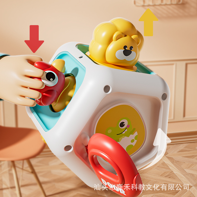 Children's Montessori Early Education Heptahedron Busy Ball Infant and Toddler Institution Teaching Aids Baby Educational Enlightenment Polyhedral Toys