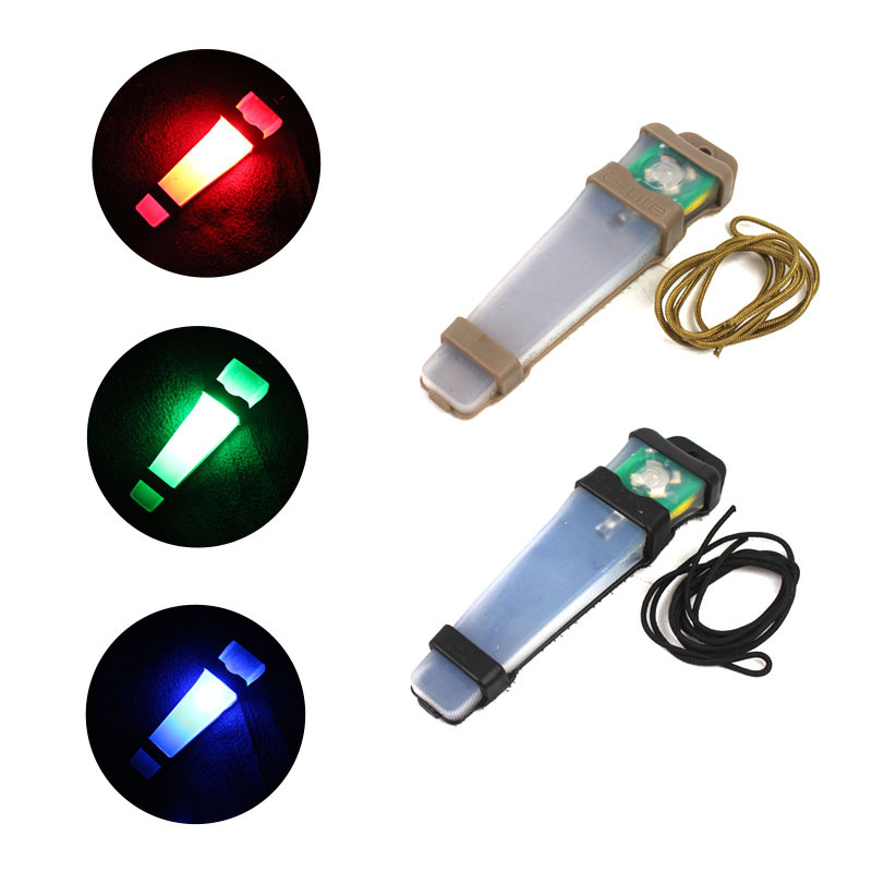 E-LITE силиконовая лампа тактическая лампа для шлема сигнальная IFF лампа ночник полевой выживания лампа для outdoor