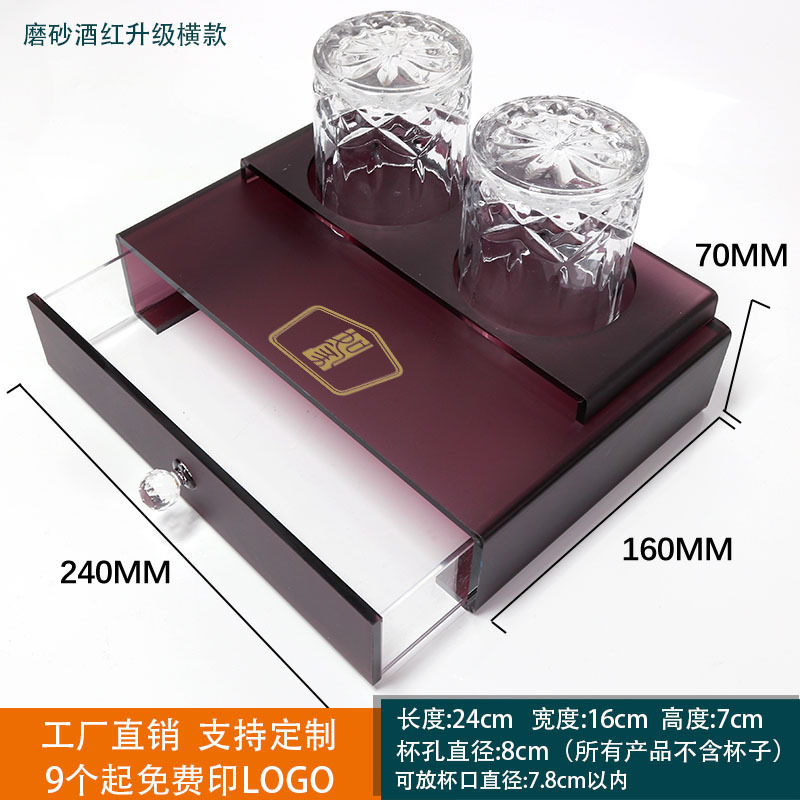 Hotel Toiletries Toothbrush Storage Box Acrylic Disposable Consumables Box Hotel Bathroom Available