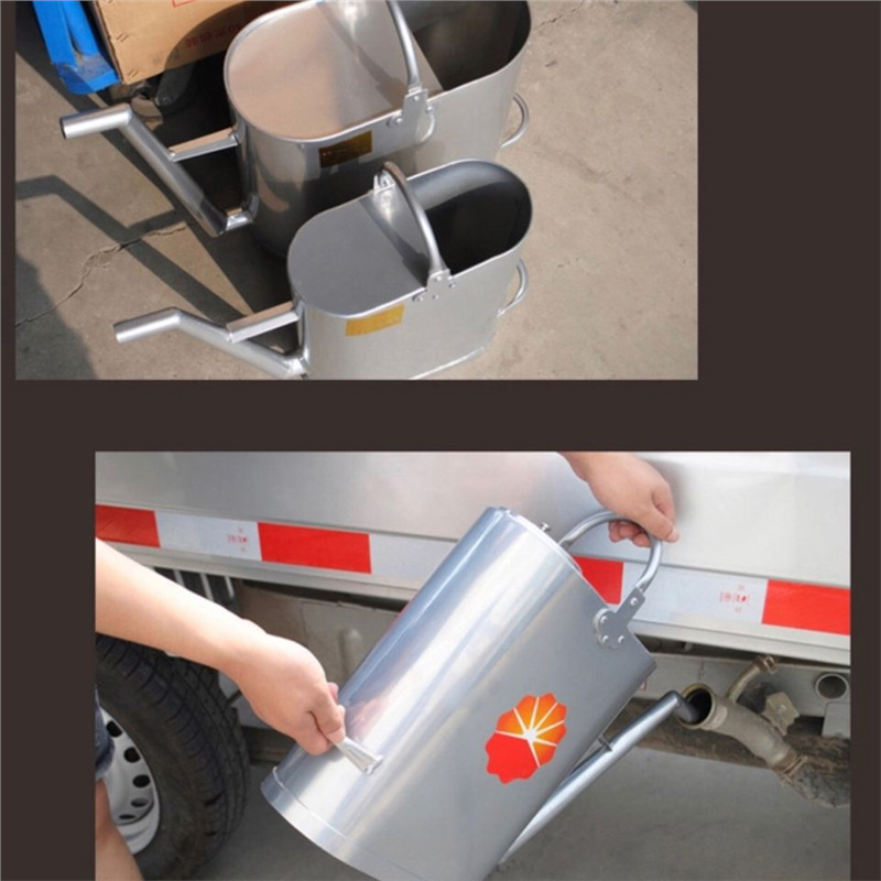 Portable Long-Mouth Aluminum Refueling Pot Thickeneded Explosion-Proof 10L 15L 20L Diesel Gasoline Kerosene Car Refueling Barrel
