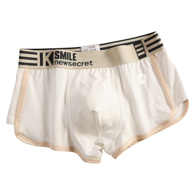 Men's Underwear Men's Pure Cotton Boxer Briefs Summer Loose Breathable Youth Boys Men's Retro Boxer Briefs Trendy