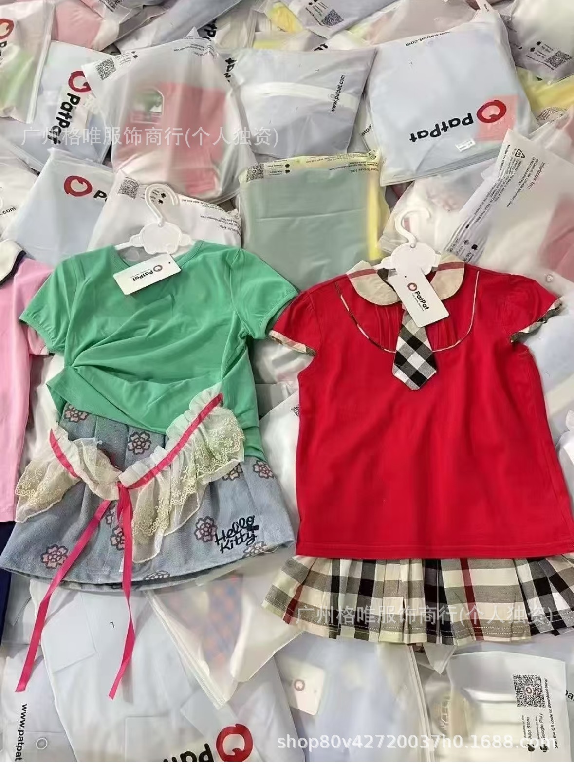 Cross-Border Foreign Trade Patpatkids Sets Children's Clothing Mixed Styles Boys and Girls Fashion Trendy Factory Wholesale Toddlers