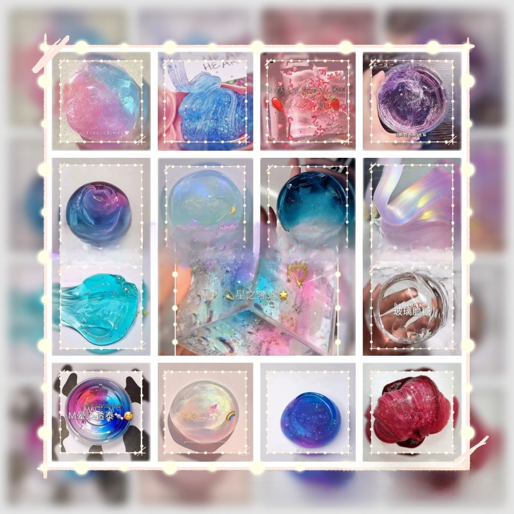 Slime Foaming Glue Popular Cute Sequins Starry Sky Popular Same Style Extra Large Foaming Slime