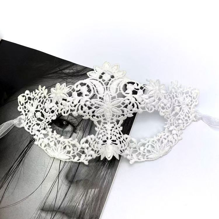 Blindfold Ribbon Eye Mask, Mood Blindfold Cloth Strip, Blindfold with Eye-Covering Ribbon, Lace Ribbon for Photo-Taking, Dance Party Veil