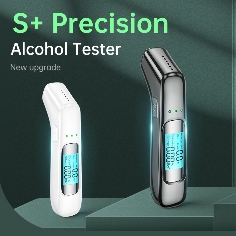 Alcohol Tester, Breathalyzer for Drunk Driving Detection, High-Precision Portable Alcohol Tester