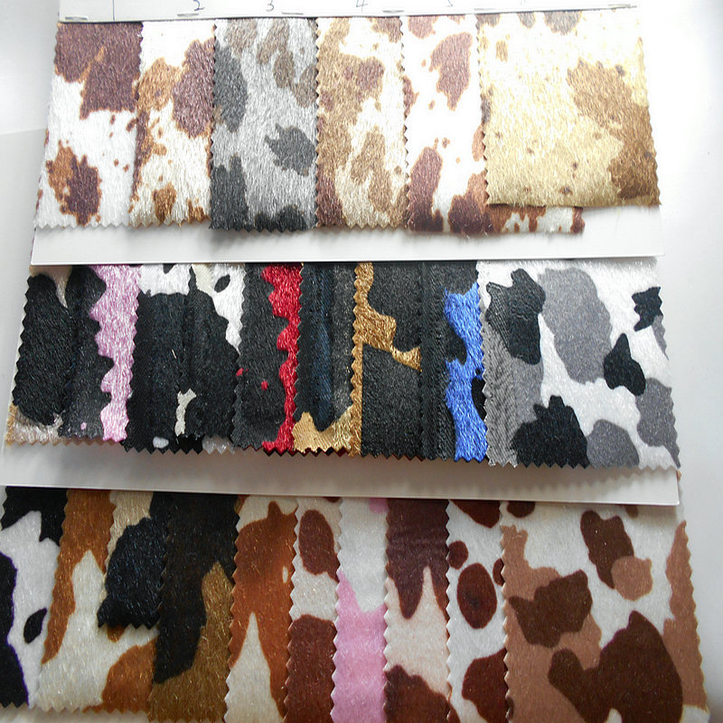 Новая имитация лошадиной шерсти, принт молочной кожи, однотонная цветная лошадина шерсть, печать для обуви, декоративная ткань