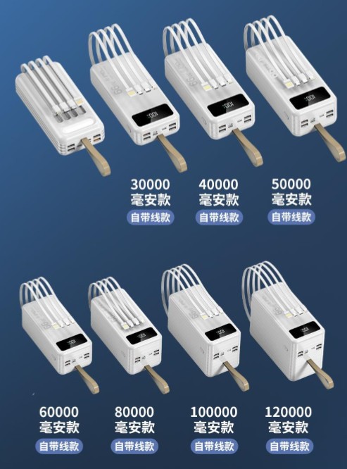 12V Mobile Power Supply 12V5V7.4V Multi-Purpose Power Bank Mobile Phone Computer Small Appliances Lighting 60,000 Full Safety Certified