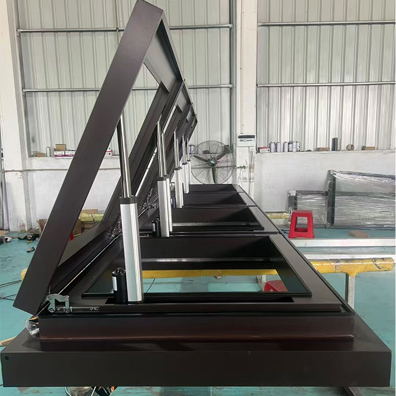 Aluminum Alloy Electric Skylight, Double Screw Electric Skylight, Stairwell Ventilation and Smoke Exhaust Window, Undertake Projects