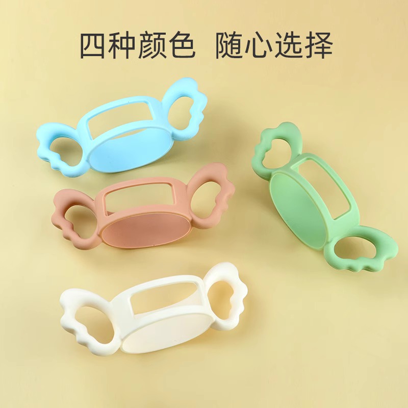 Suitable for he root bottle B pro bottle super wide mouth square bottle handle Angel universal silicone handle