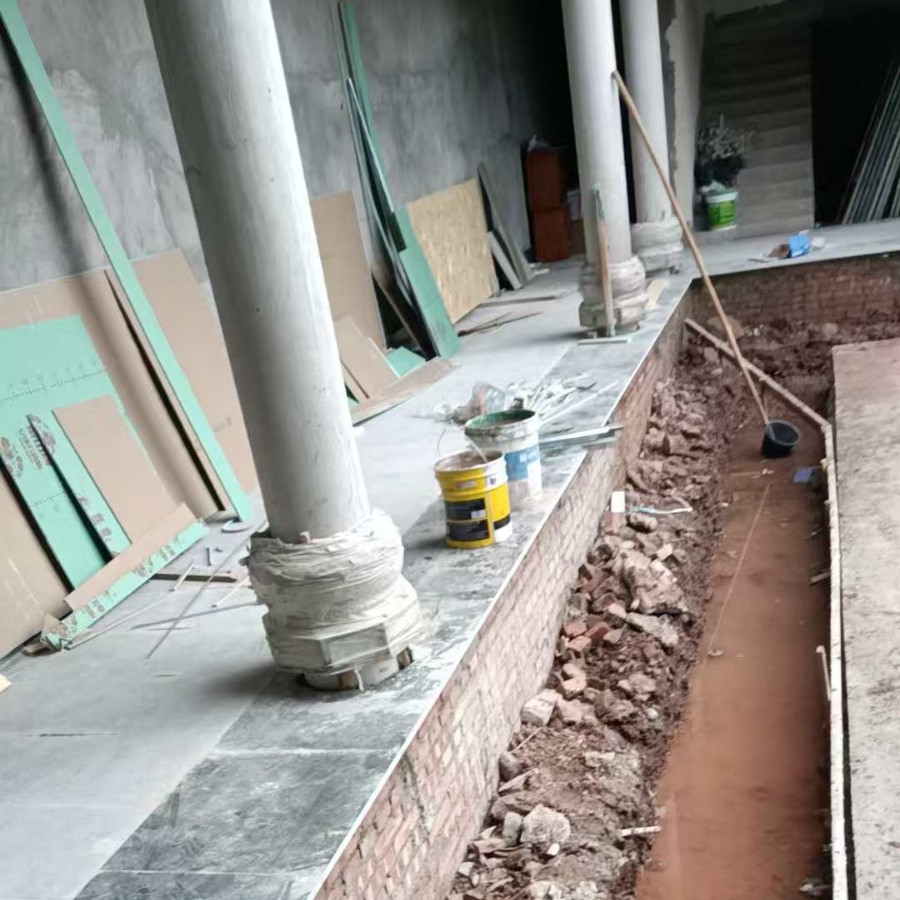 Blue Stone Floor Courtyard Corridor Courtyard Balcony Marble Floor