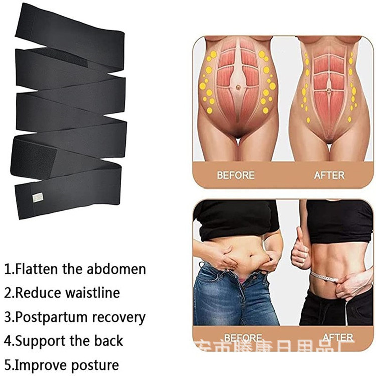 Cross-Border New Style Whole Wrap Body-Shaping Garment, Abdominal Shaping Corset, Women's Girdle, Elastic Abdominal Belt