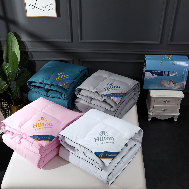 Explosions Hilton Hotel feather velvet quilt padded autumn and winter quilt velvet core gift is wholesale a generation of hair