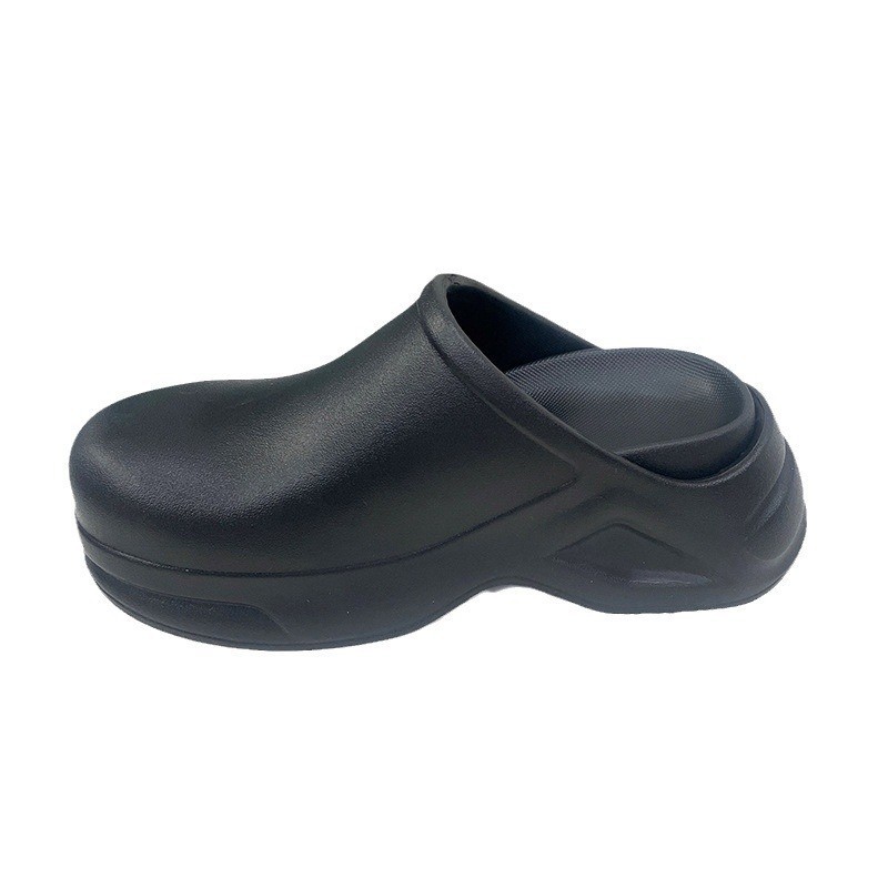 Cross-Border Popular Eva Clogs for Women, Suitable for Outdoor Wear, 2025 Spring New Model, Ra Non-Slip Perforated Shoes with Thick Soles for Height Increase
