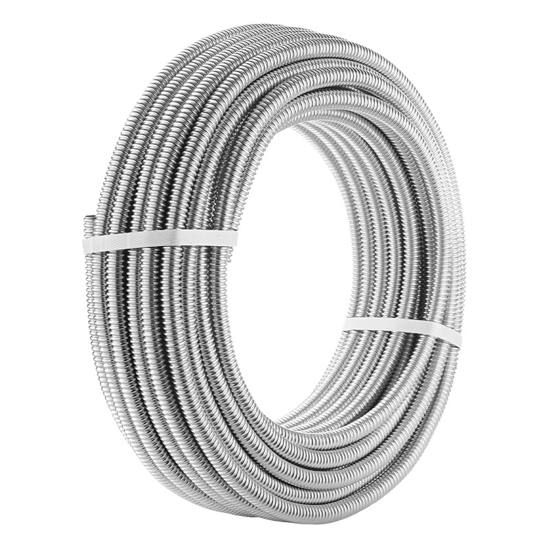304 Stainless Steel Corrugated Pipe 4 Points 6 Points Water Heater Connection Water Pipe Explosion-Proof Temperature-Resistant Metal Hose Whole Roll Wholesale
