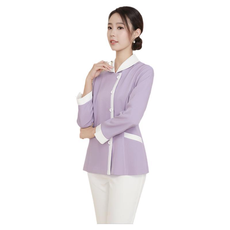 Xiangchunniao Nurse Uniform Women's Long-Sleeved Split Suit Classy Light Medical Beauty Pharmacy Dental Front Desk Reception Work Clothes Women