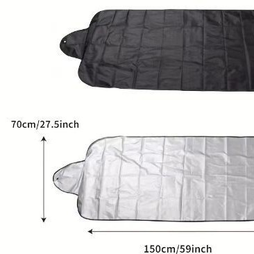 All-Weather Heavy Duty & Reversible Snow Shield Glass Protector for Any Car with Anti-Theft Panel