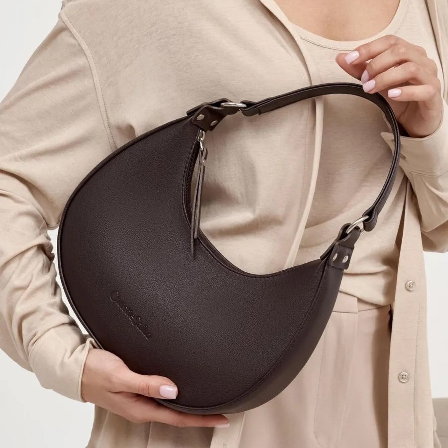 Cross-Border 2025 New Trendy Women's Crossbody Handheld Half-Moon Bag Fashion Light Luxury High-End Portable Shoulder Bag