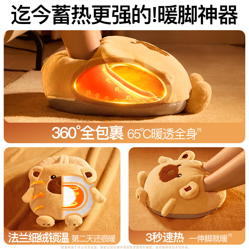 2025 New Model Foot Warmer, Rechargeable Foot Warmer, Hot Water Bottle for Feet, Office Under-Desk, Bed Warmer for Winter