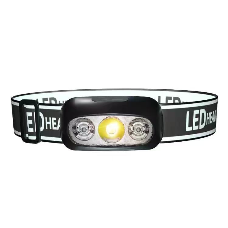 Super Bright Sensor Headlamp Led Head-Mounted Glare Headlamp Rechargeable Night Fishing Ultra-Light Portable Waterproof Headlamp