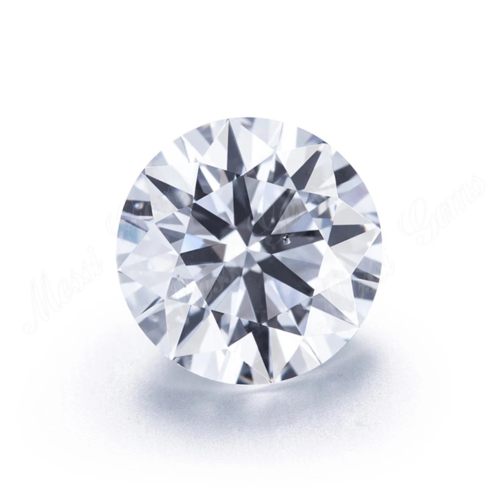 Synthetic 1 Carat Laboratory-Created Diamond for Jewelry Setting with Side Stones