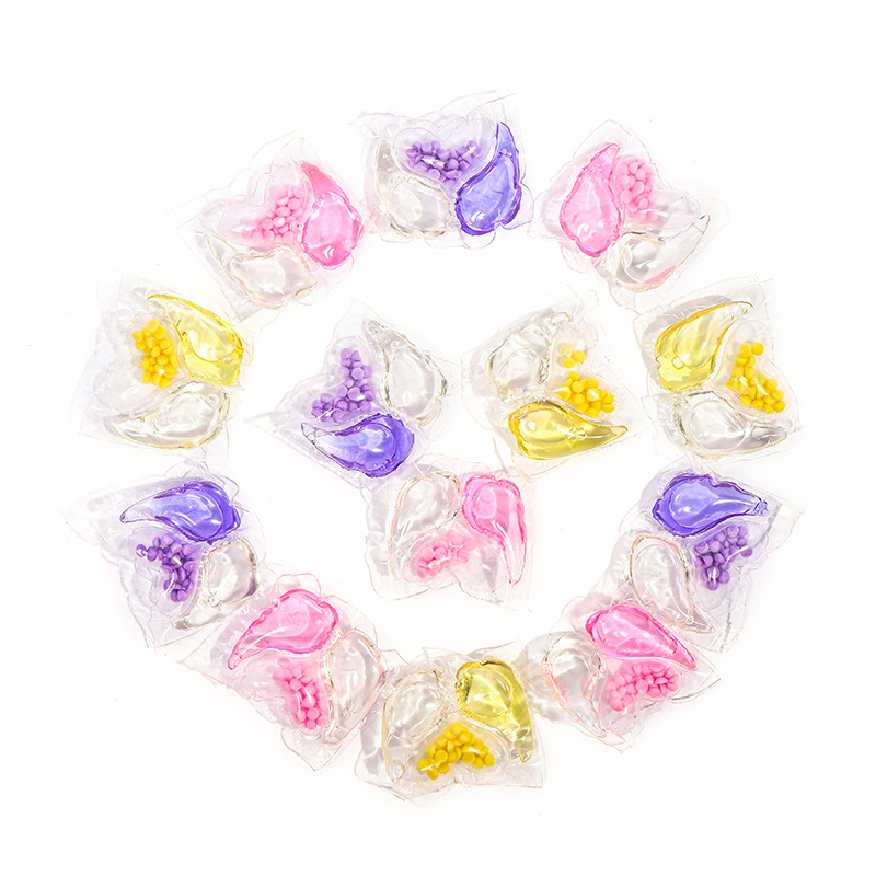 Long-Lasting Fragrance Lavender Laundry Beads Fragrance Beads 10g Three-Chamber Smooth Mite Removal Concentrated Laundry Detergent Laundry Beads