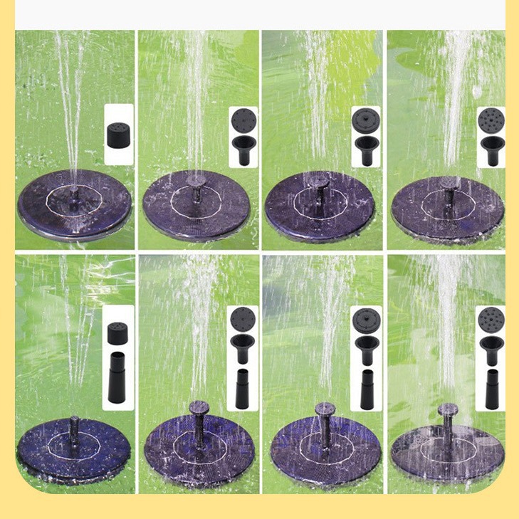 Solar Fountain Outdoor Pool Floating Colorful Lights Courtyard Bird Tub Decoration Pump Garden Garden Waterscape Fountain