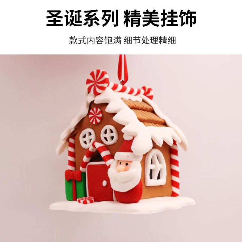 Manufacturer Wholesale Soft Clay Christmas Handmade Crafts Soft Clay Dolls Soft Clay Ornaments Christmas Soft Clay Dolls
