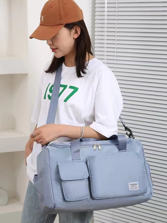 Factory wholesale fitness bag with shoe warehouse large capacity duffel bag sports portable shoulder bag travel short distance travel bag